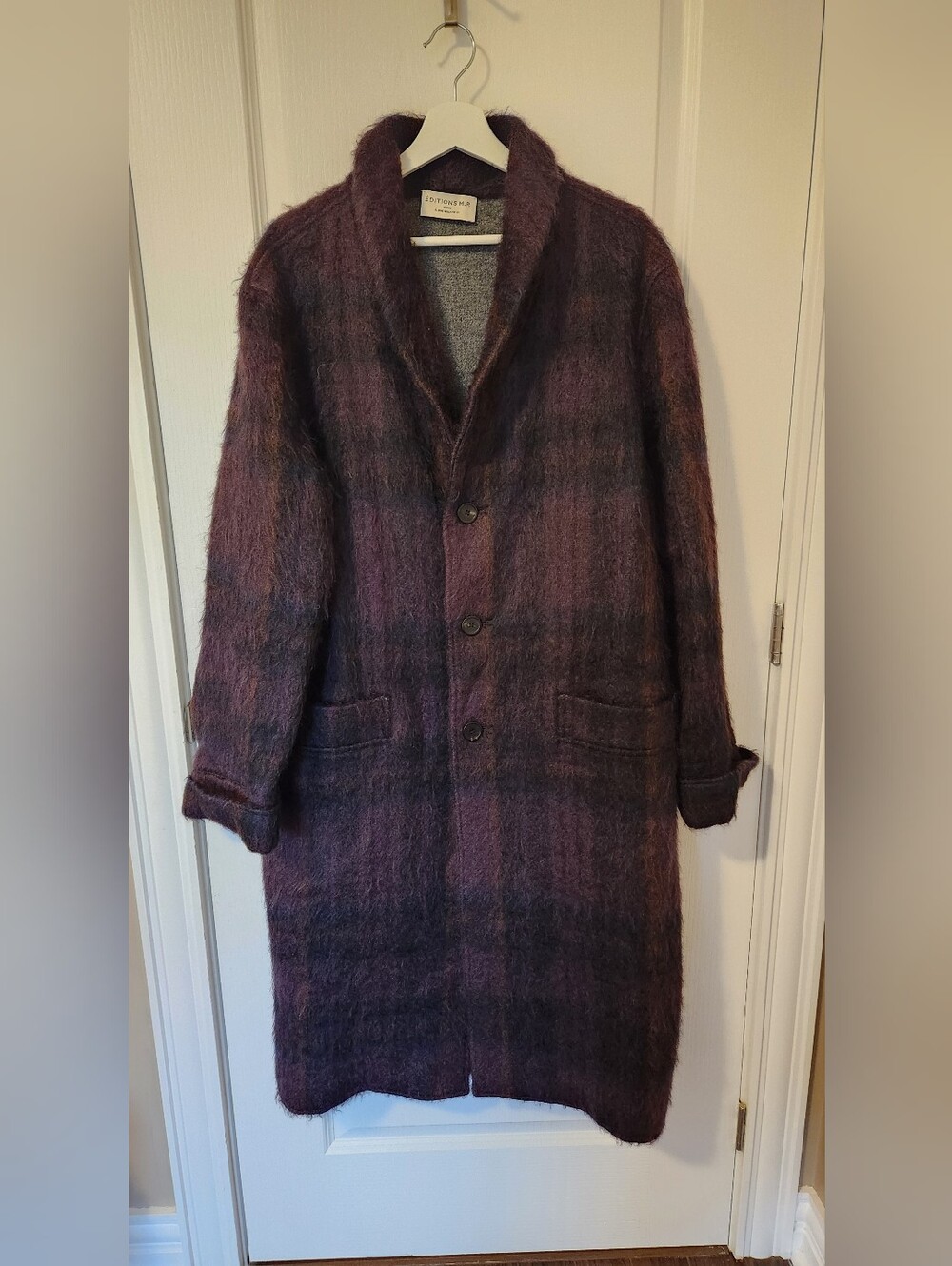 Unisex Editions M.R. Wool and Mohair Coat Size 50